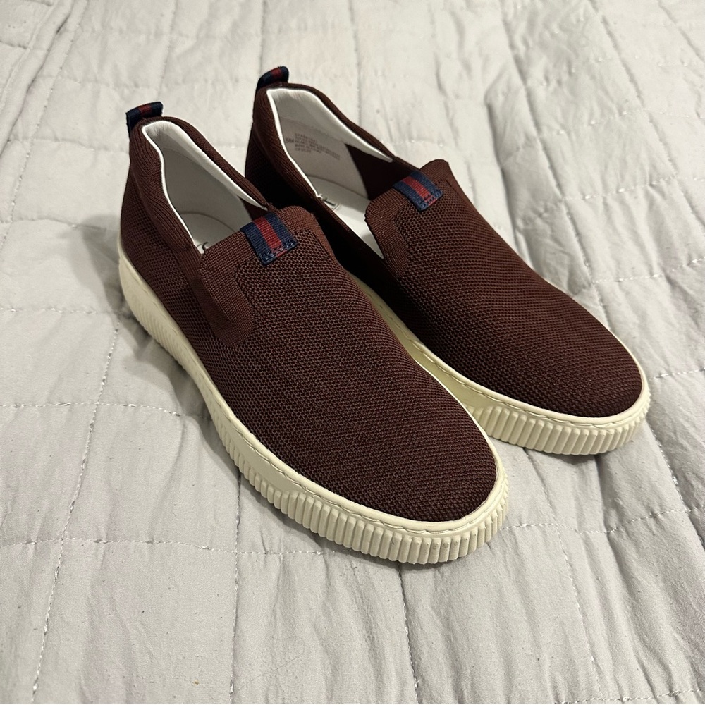 Womens Slip-On Sneakers - Brown